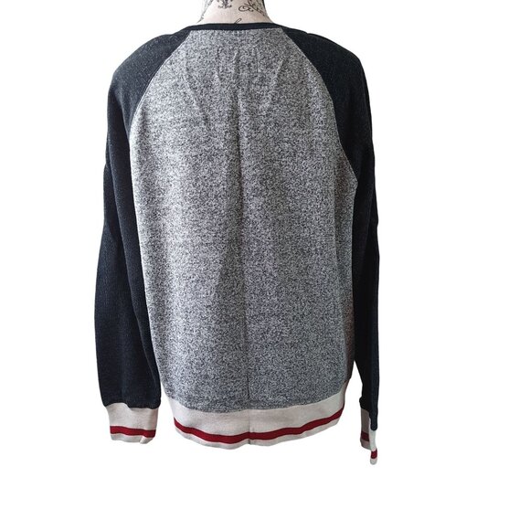 Roots Cabin Large Heathered Raglan Sweatshirt, Canada, Chenille Red Beaver Women - Picture 3 of 7